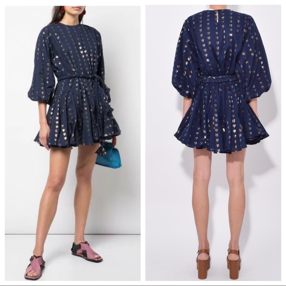 Rhode Resort Ella Dress with Metallic hearts